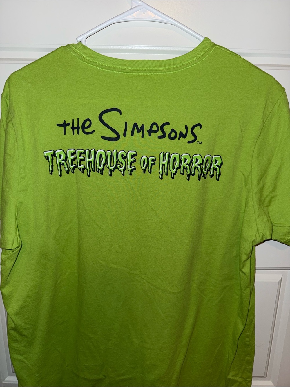 The Simpsons Treehouse of Horror Graphic Tee - Lime Green